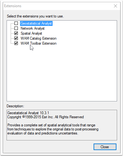 Enabling the WAM extensions.