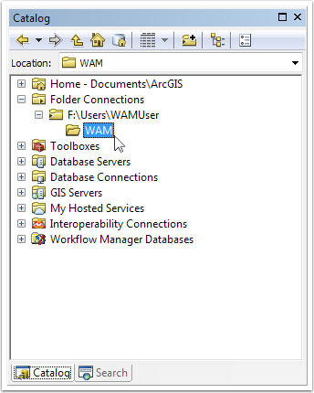 The ArcMap Catalog Window