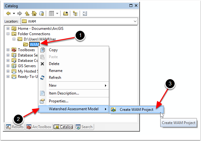 Creating a WAM Project